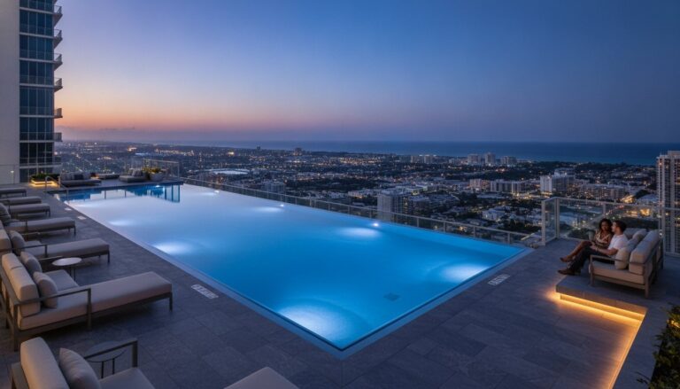 Luxury Rooftop Pool Construction: Engineering Elevated Aquatic Masterpieces