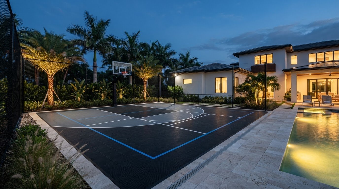 Backyard Multi-Sport Court Installation in Florida: Design, Surfaces & Process