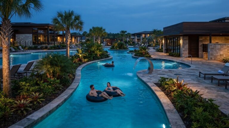 Commercial Lazy River Design and Build for Resort Pools