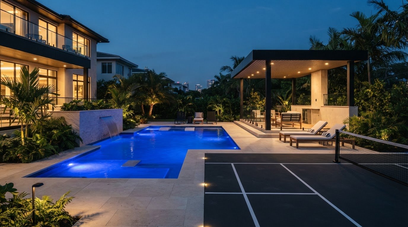 Custom Outdoor Living Construction in Miami: Design, Engineering, and Build