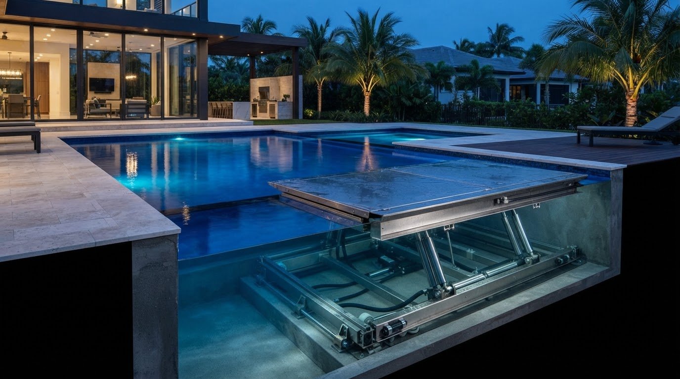 Hydraulic Pool Floors: How They Work and What Florida Projects Require