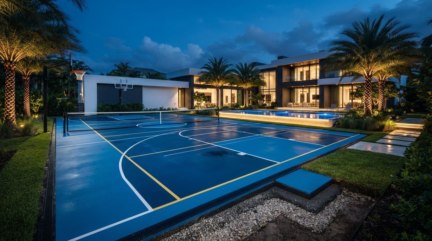 Outdoor Sports Surface Installation in Miami: A Guide to Courts That Perform